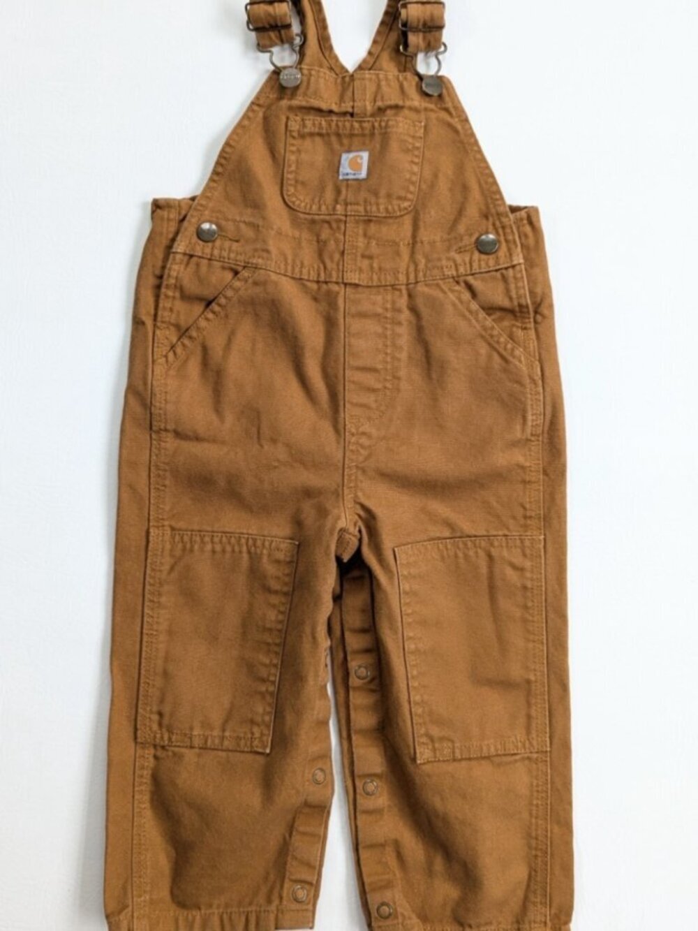 Carhartt Boys Overalls Brown Canvas Kids Size 24M